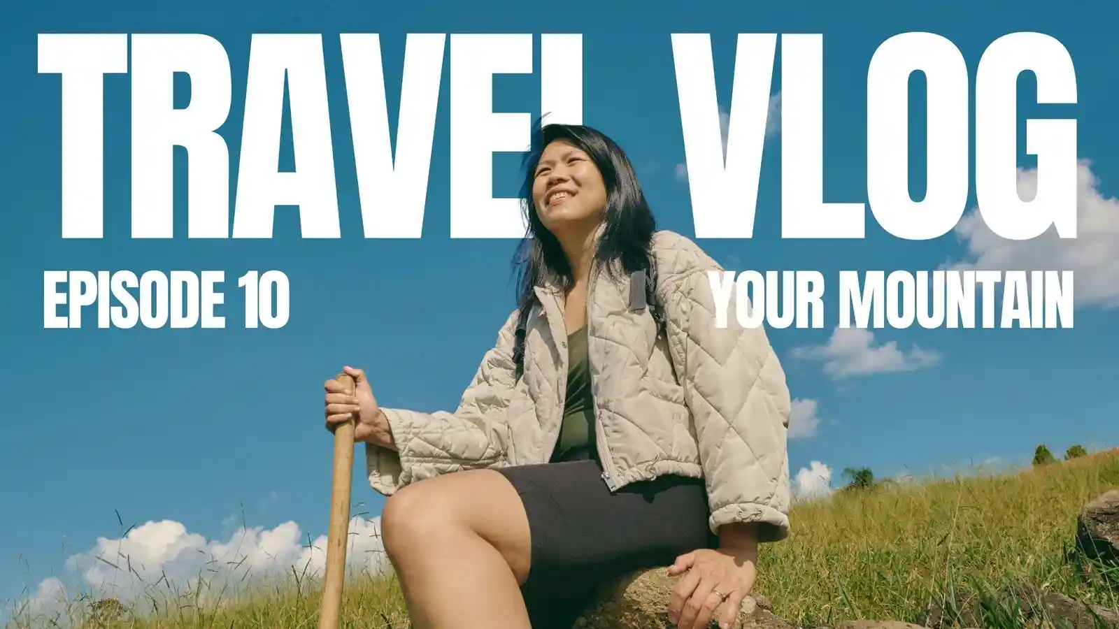 |Blue and White ModernMountain Travel Vlog YouTubeThumbnail