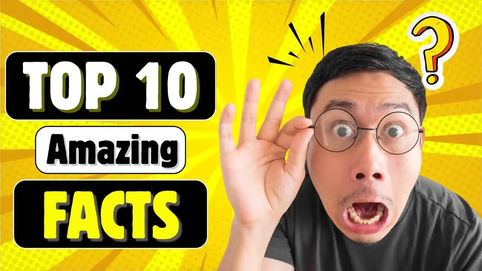 |Youtube THumbnail Top 10 Amazing Facts Design